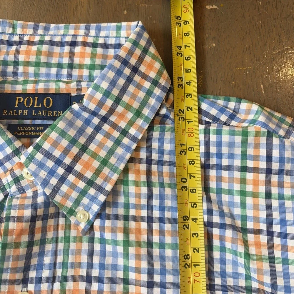 Polo Ralph Lauren Shirt Mens‎ XL Performance Classic Button Up Preppy Gingham